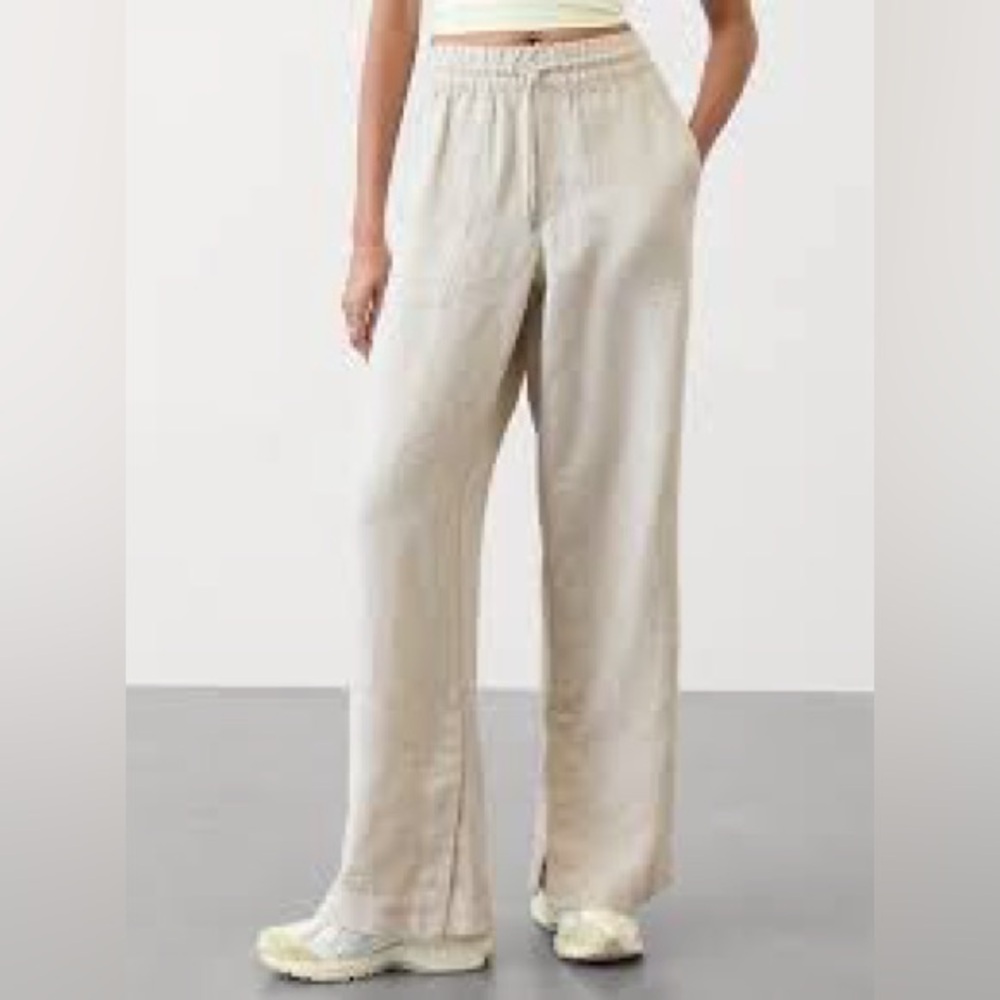 Athleta Retreat Linen Wide Leg Pants